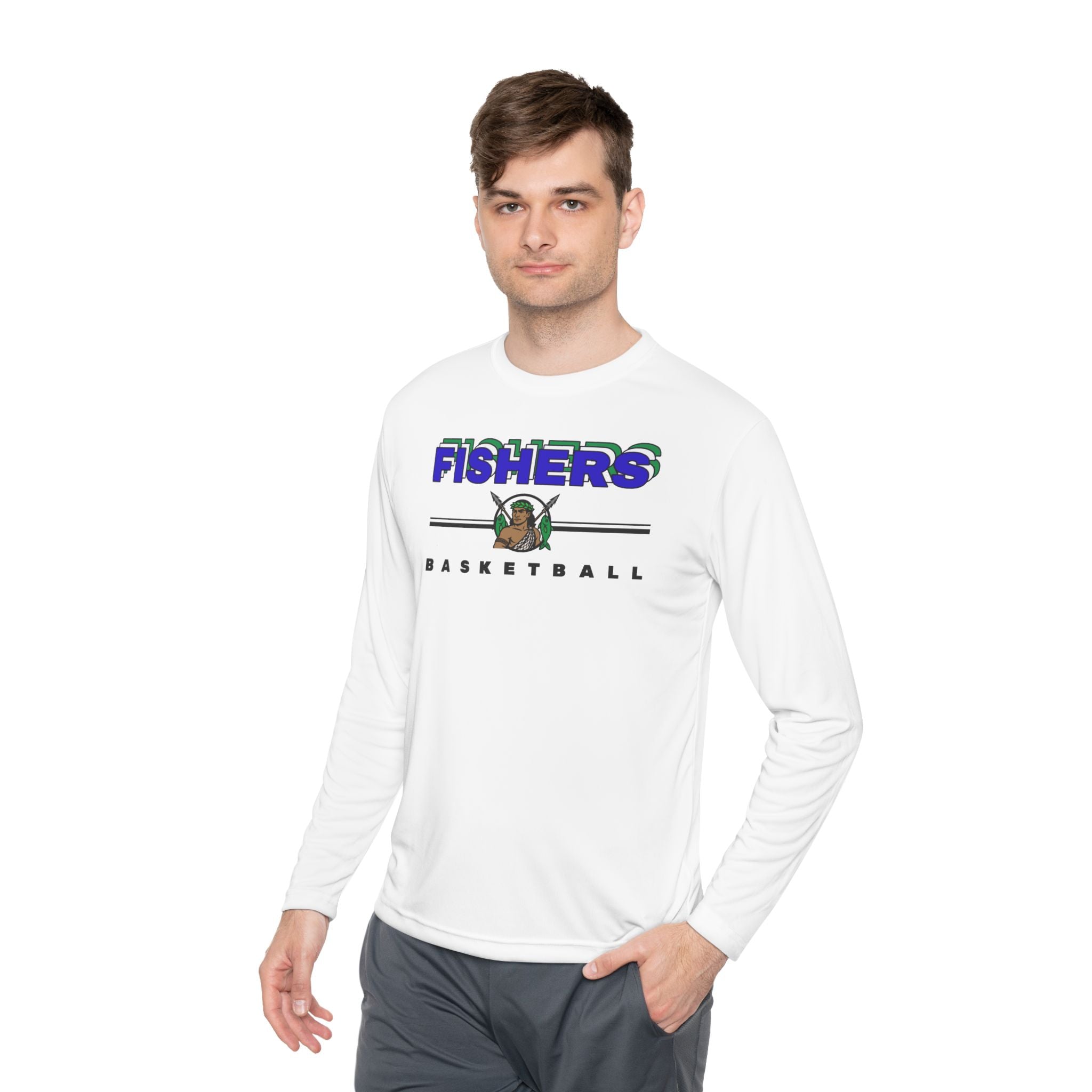 Fishers Basketball Long Sleeve Tee — Personalized Team Shooting Shirt