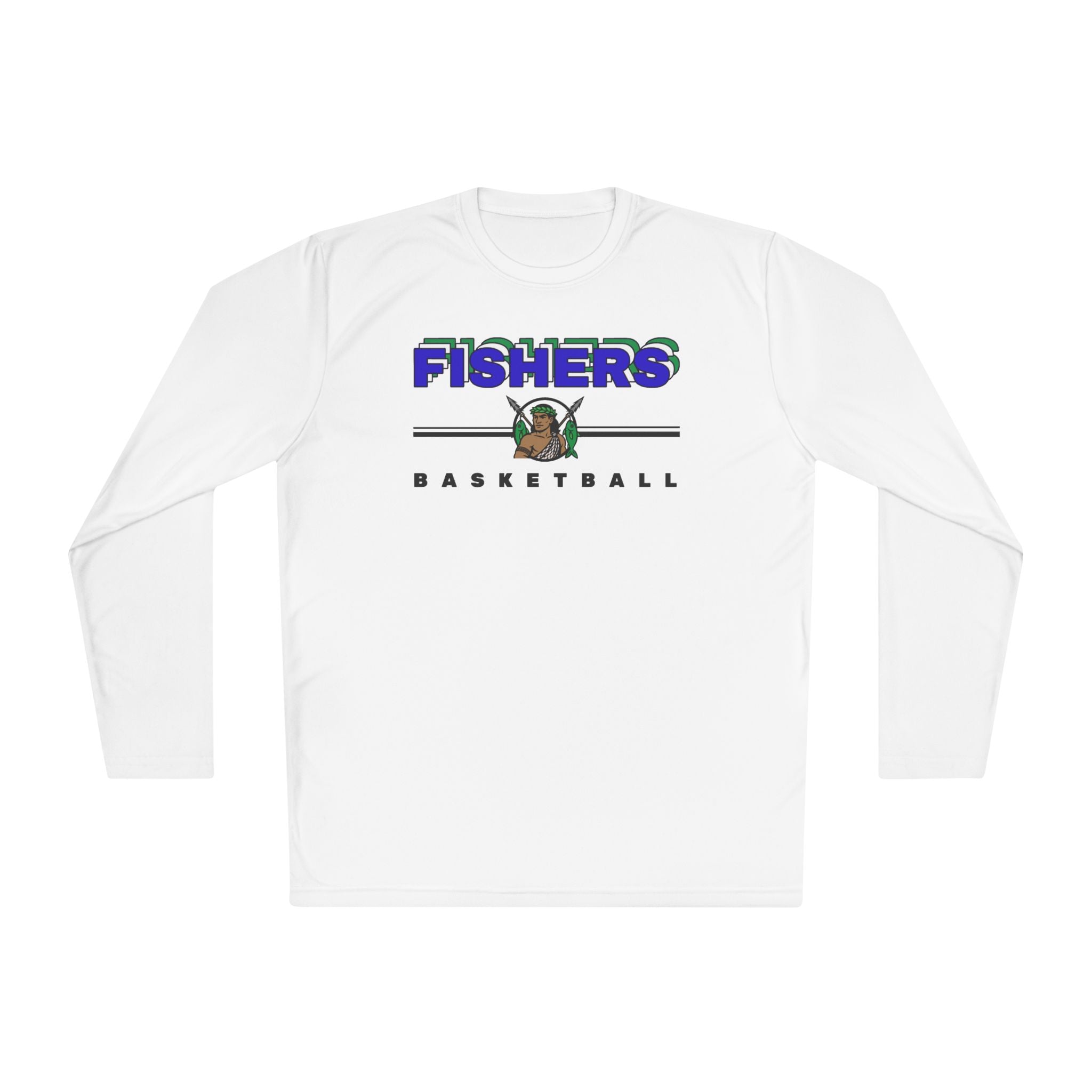 Fishers Basketball Long Sleeve Tee — Personalized Team Shooting Shirt