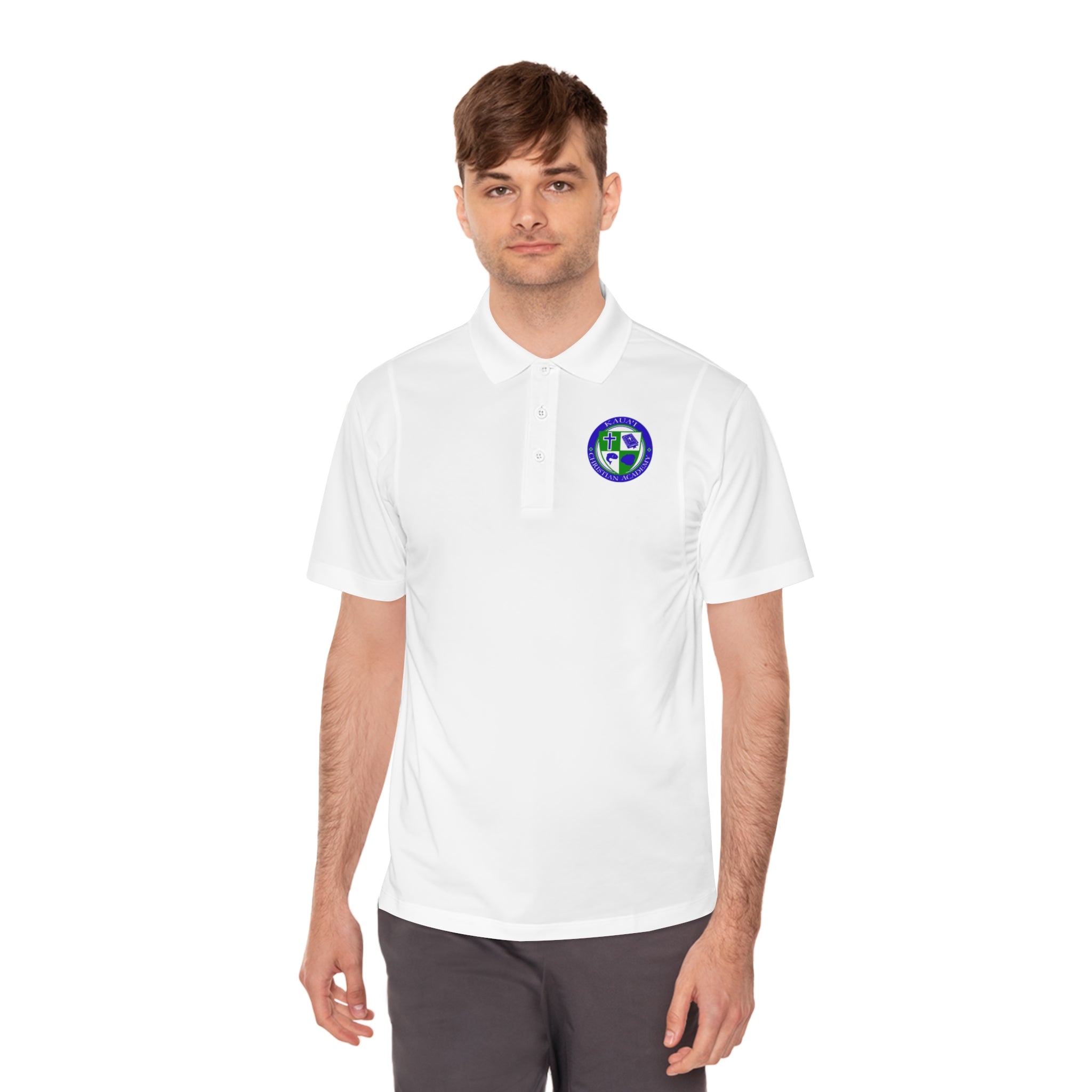 Golf Team Logo Polo Shirt — Men's Sport Performance Polo