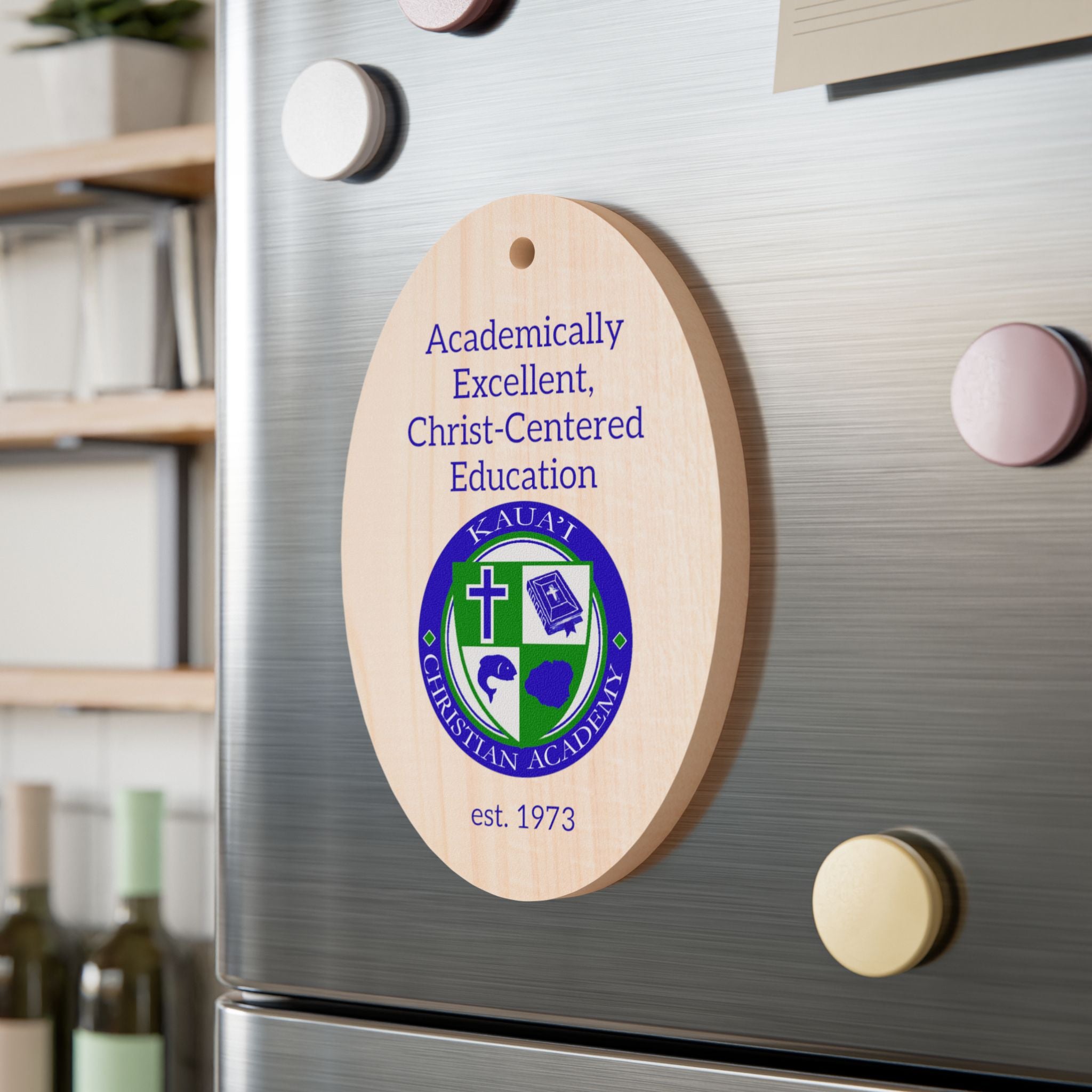 Kauai Christian Academy Wooden Ornament / Magnet