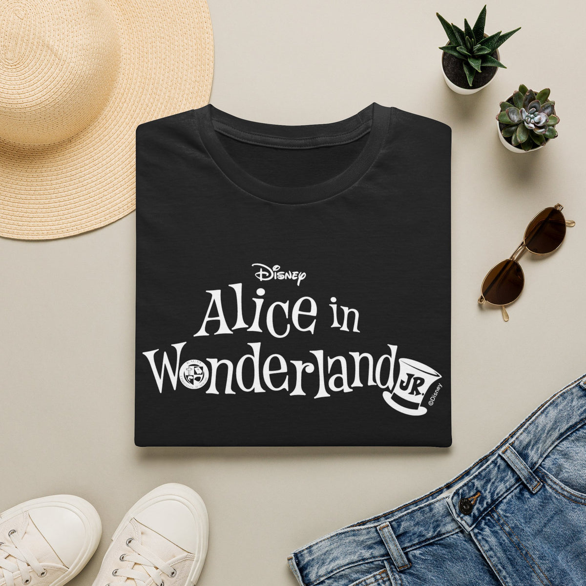 Alice in Wonderland Adult Cast & Crew T-Shirt